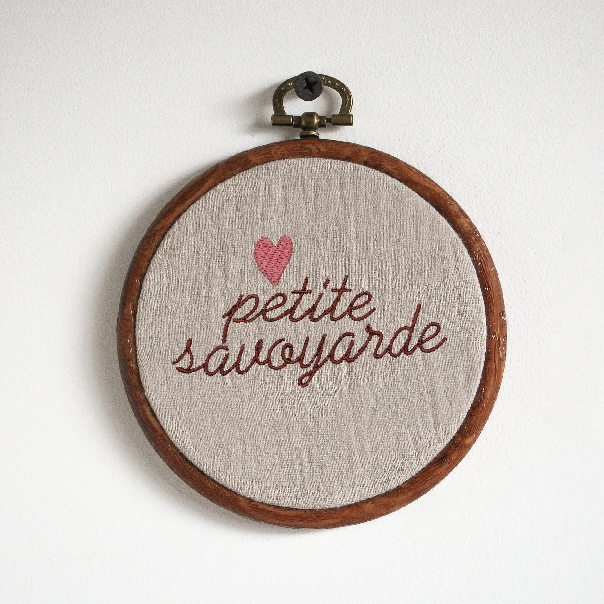 Cadre brodé - Souvenir sucré