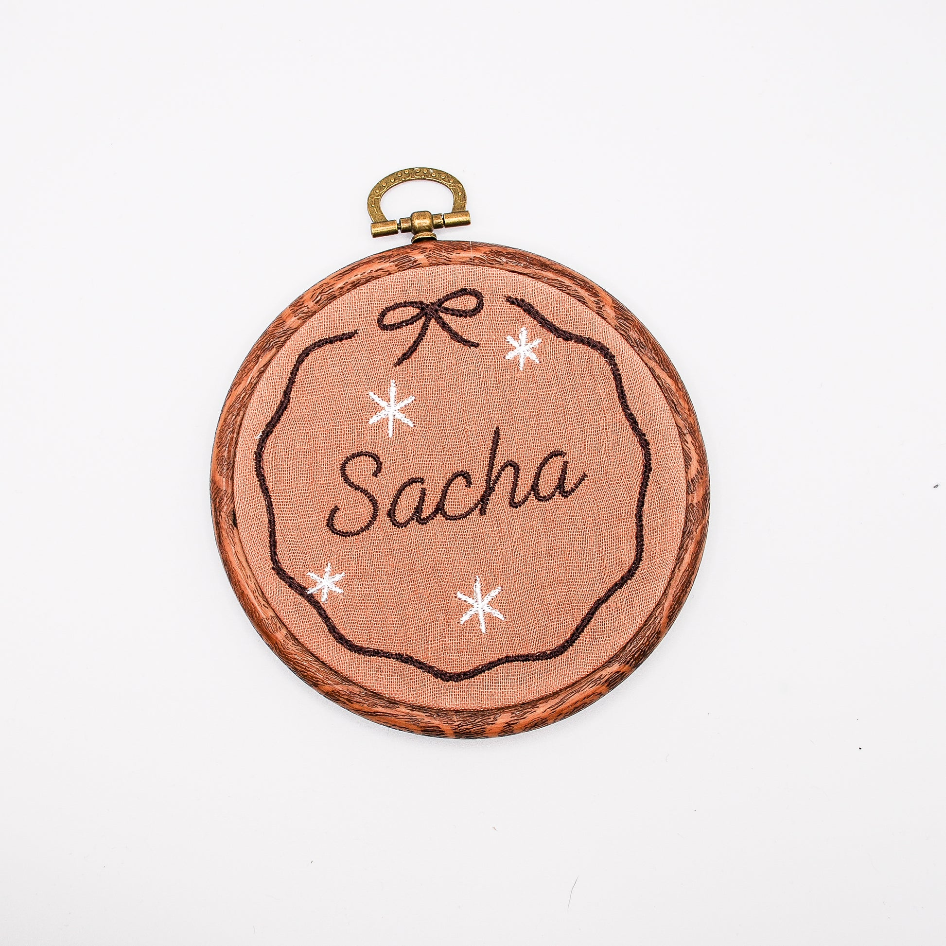 Cadre brodé - Souvenir sucré