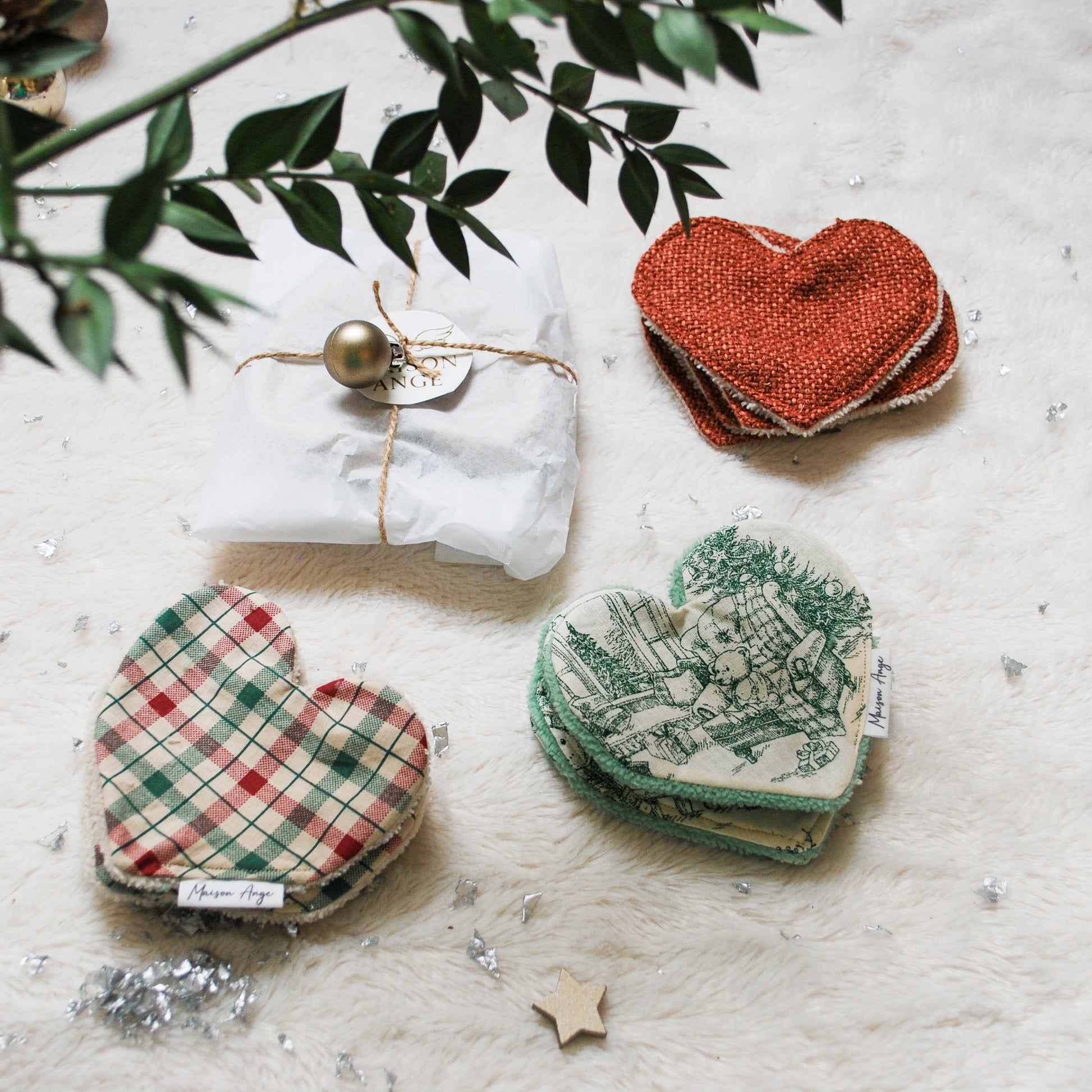 Cotons réutilisables - Cœur