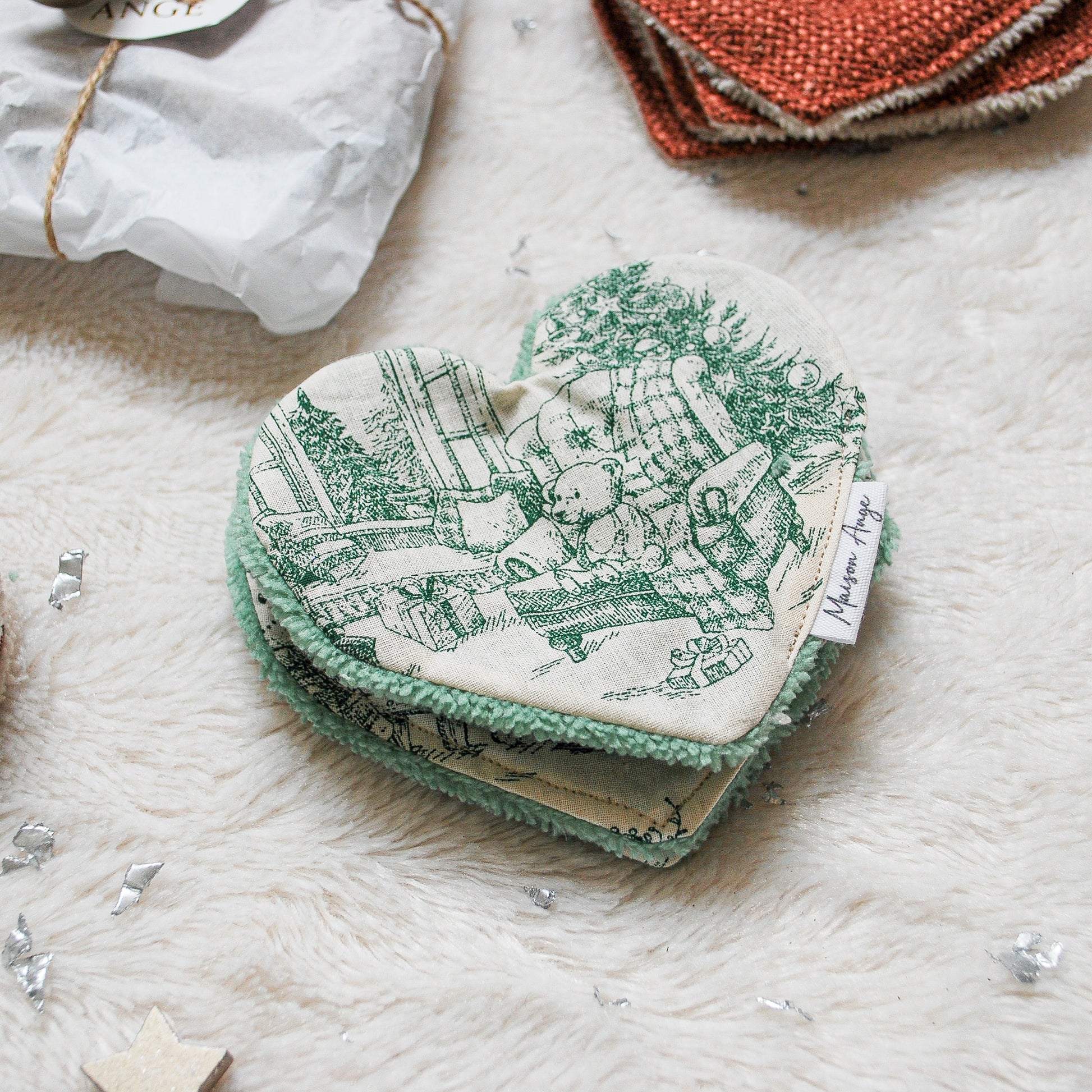 Cotons réutilisables - Cœur